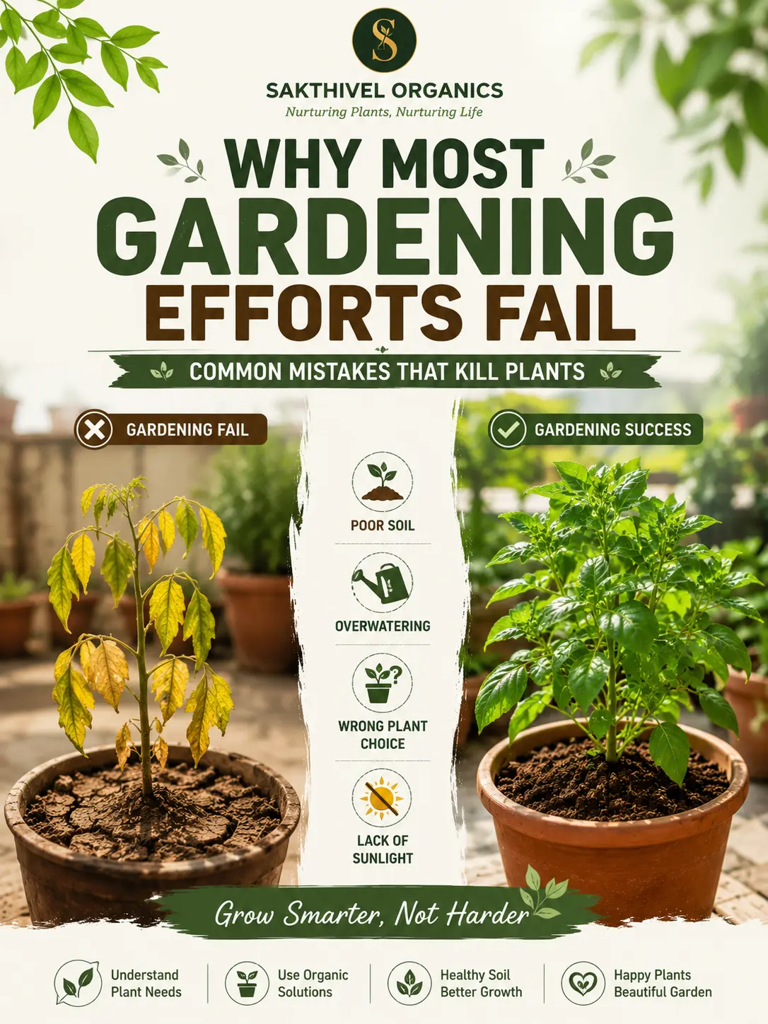 why garden fail