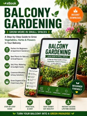 Balcony Gardening Guide (eBook PDF) – Grow Plants in Small Spaces